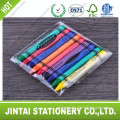 9 Color Wax Triangle Crayon into Polybag